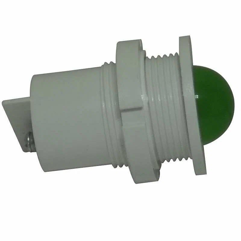 Лампа светодиодная СКЛ-11А-Л-2-220-Ч 220В 50Гц/пост. черн. корпус диаметр посадочного отверстия 27мм УХЛ2.1 зел. Реле и Автоматика A8021-32100451