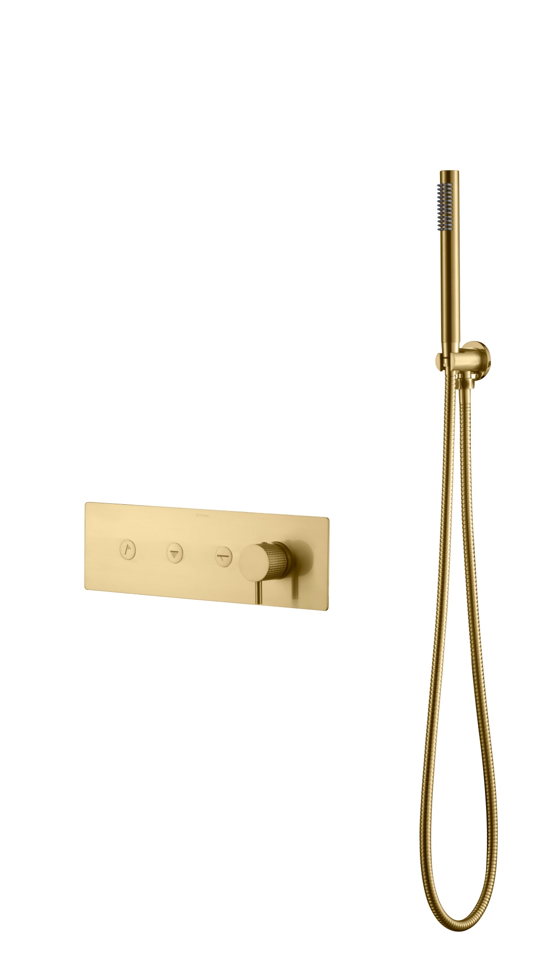 Смеситель FUSION с ручным душем MAT GOLD