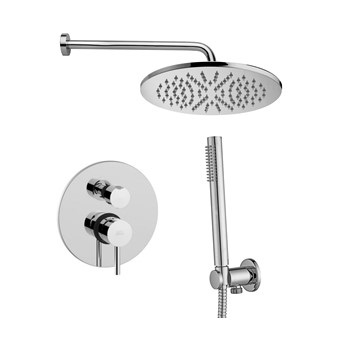 Смеситель встраиваемый для душа на 2 выход Paffoni LIGHT LIG018CR встраиваемый Хром