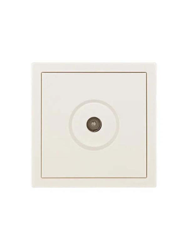 Розетка ТВ проходная СП ZIMA IP20 слон. кость LEZARD 704-9088-129