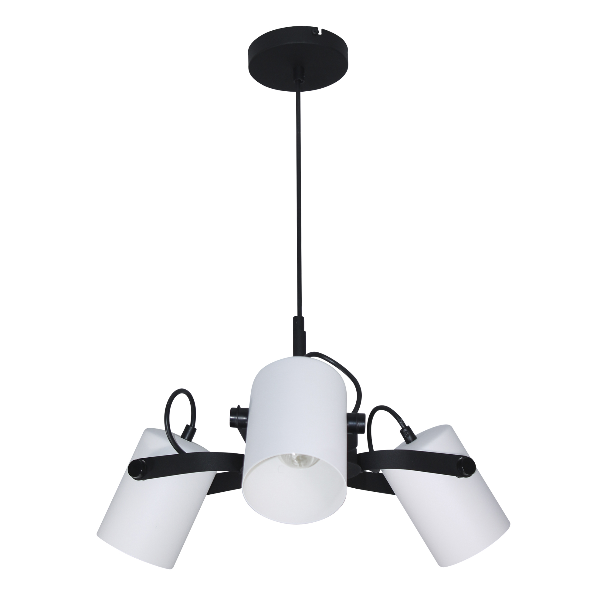 Светильник  подвесной Гамма 231 черн.бел.муар. НСБ 01-3х60-178 Е27