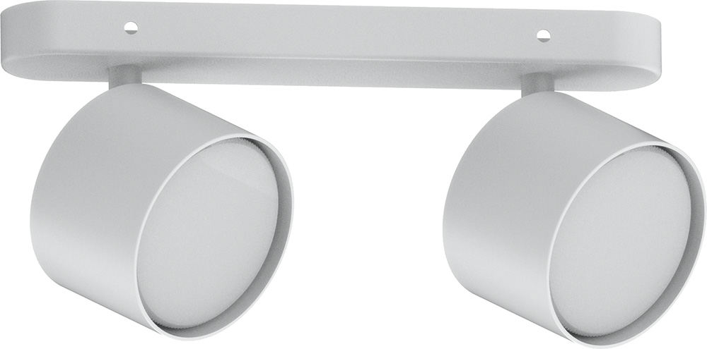 Светильник ДБО 2хGX53 без ламп наклонный белый