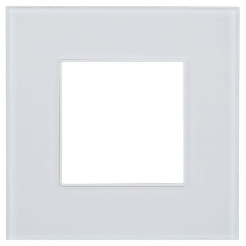 Рамка 1-м SKANDY SK-F21W стекло арктич. бел. IEK SK-M12-G-K01