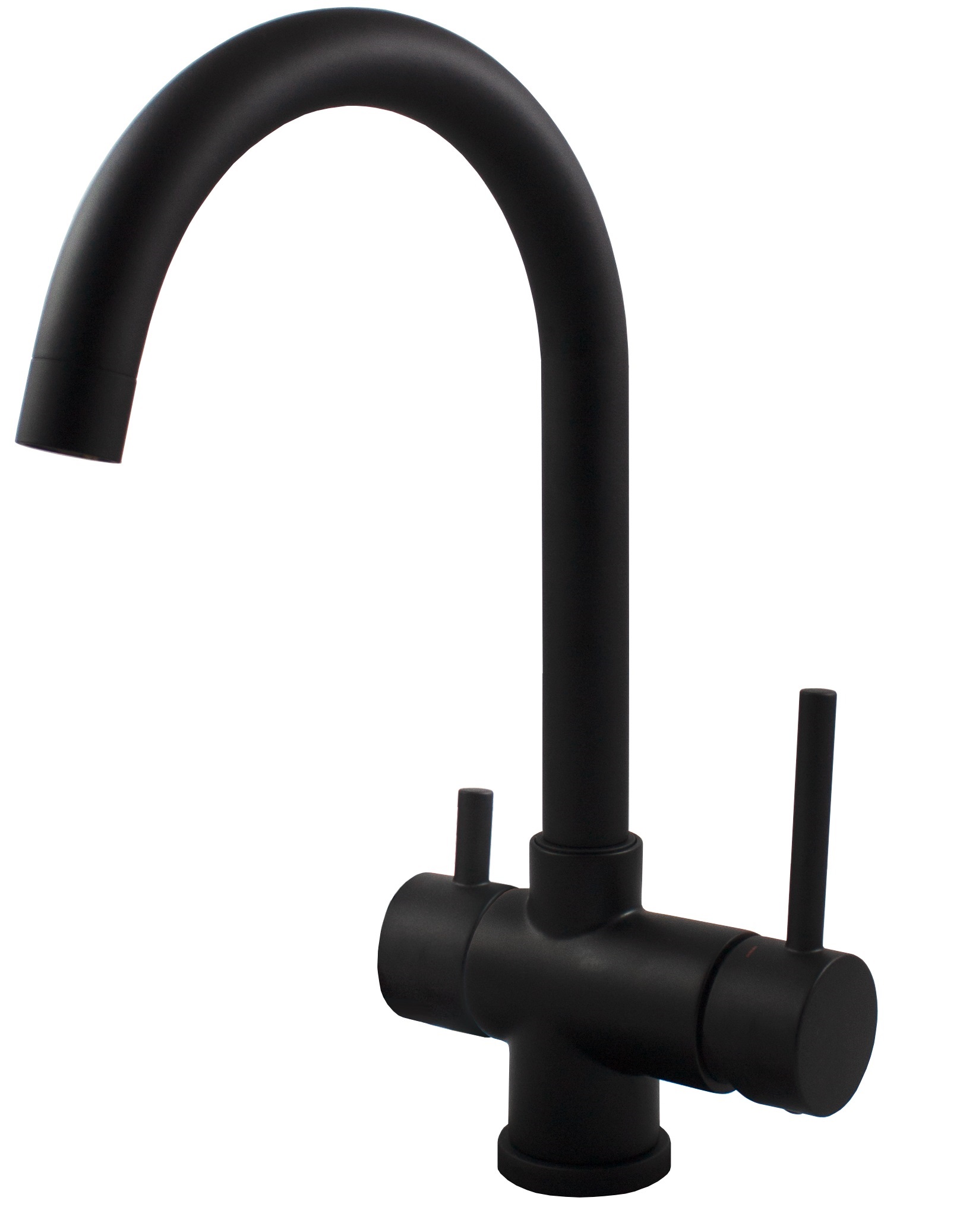Смеситель для мойки Paffoni STICK SK190NO для ПИТЬЕВОЙ ВОДЫ с поворотным изливом Черный матовый