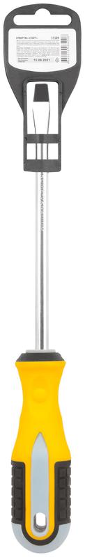 Отвертка "Старт" CrV сталь прорезиненная ручка 8х150мм SL FIT 55189