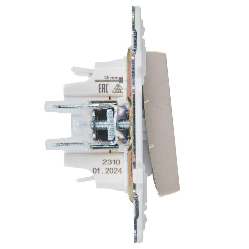 Выключатель 3-кл. SKANDY 10А SK-V11Sh шампань IEK SK-V30-0-10-K37