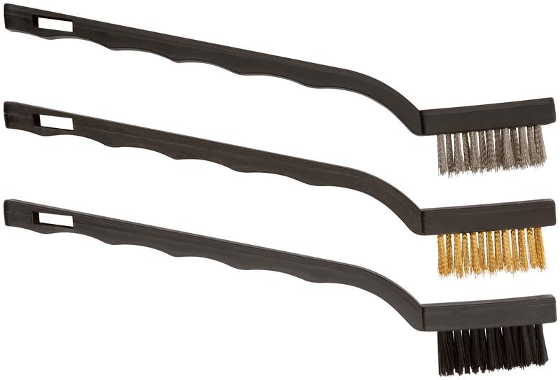 Набор корщеток мини сталь/нейлон/латунь 175мм (3 предмета) КУРС 38452