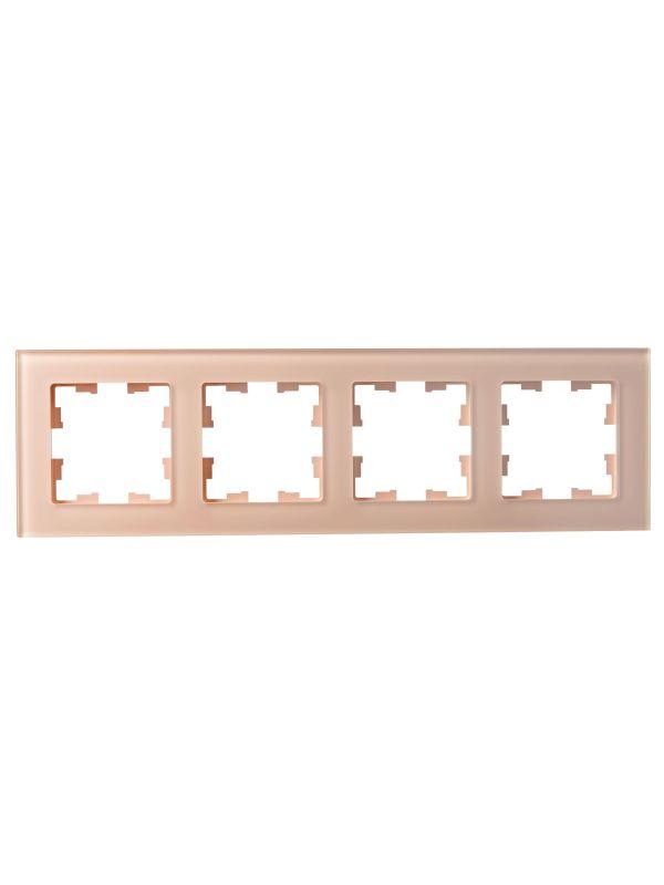 Рамка 4-м BRITE РУ-4-2-БрП стекло перс. матов. IEK BR-M42-G-31-K96