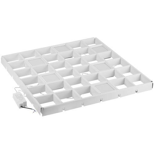 Светильник светодиодный SPO-646-3-5K-W6 36Вт 5000К 3420лм грильято 100х100 домино компл. 6 кубиков и драйвер бел. Эра Б0063051