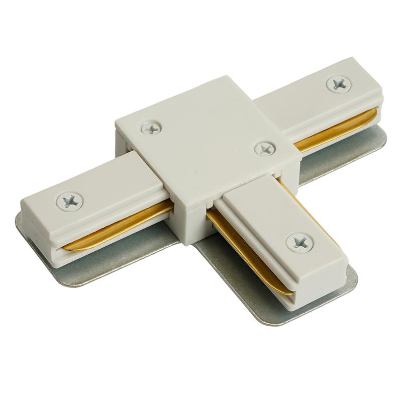 Коннектор Т-образный для шинопровода бел. LD1019 для CAB1007 FERON 51895