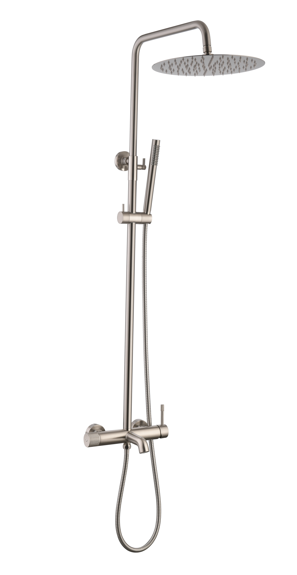 Стойка для душа со смесителем , Uno Nickel Brush