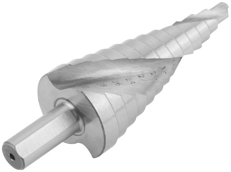 Сверло по металлу ступенчатое 6-30мм 13 ступеней спиральный профиль HSS КУРС 36368