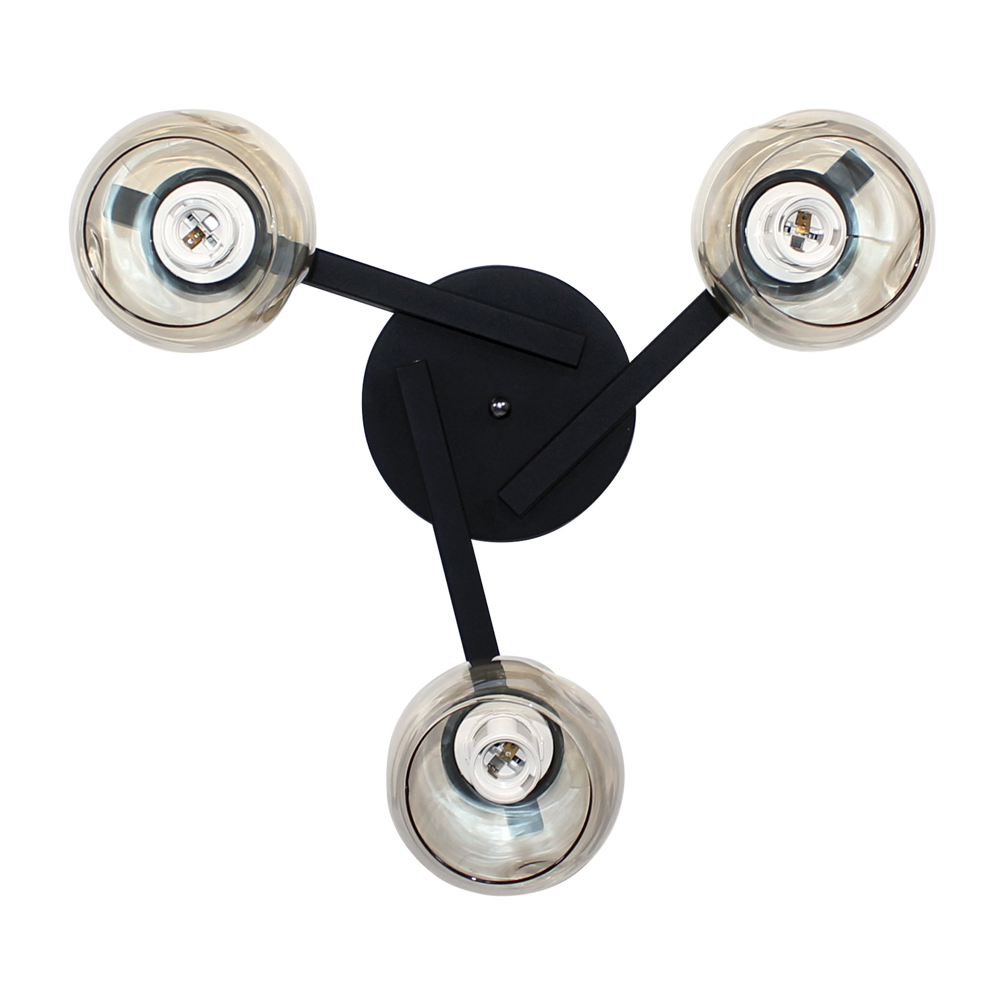 Светильник потолочный Альфа 131 черный НПБ 01-3х60-131 Е27