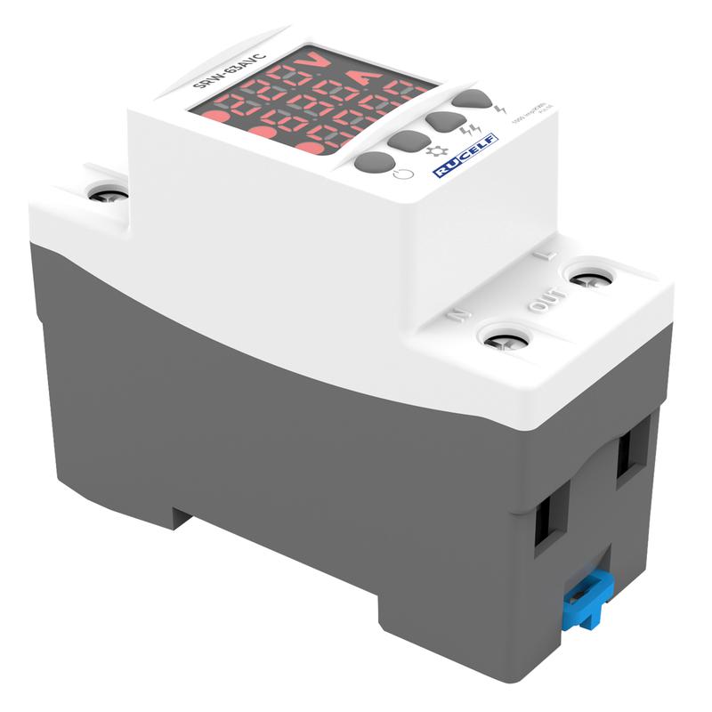 Реле напряжения и тока со счетчиком RUCELF SRW-63AVC