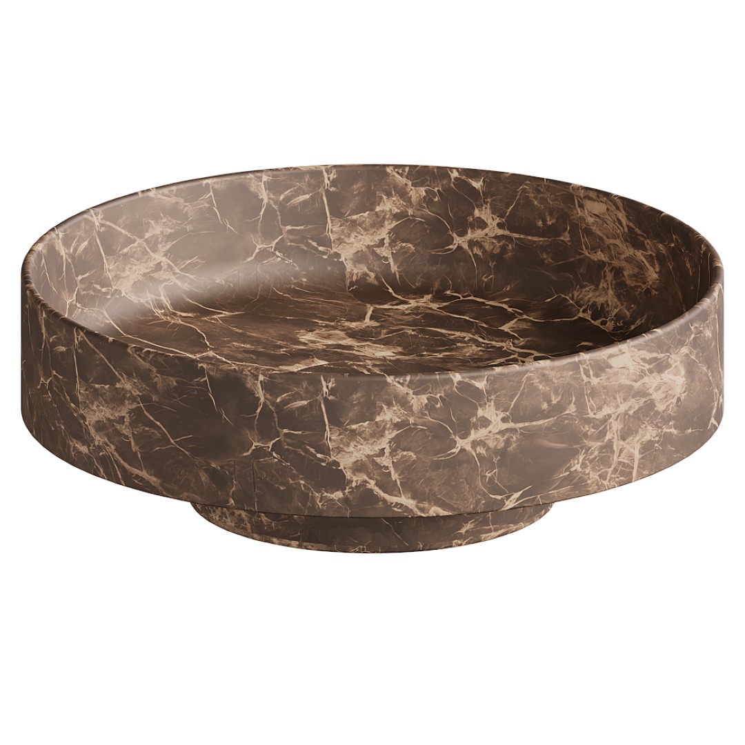 Раковина накладная SOLE Corian 400*130 Emprador