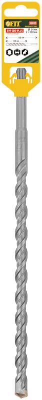 Бур по бетону SDS PLUS профи W-образная вставка двойная спираль 14х310мм FIT 32835