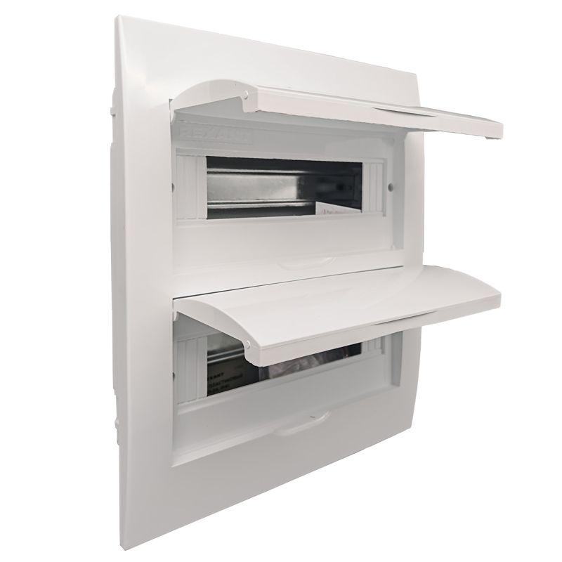 Бокс ЩРВ-П-24 IP41 пластик. бел. (бел. дверца) Rexant 11-0225