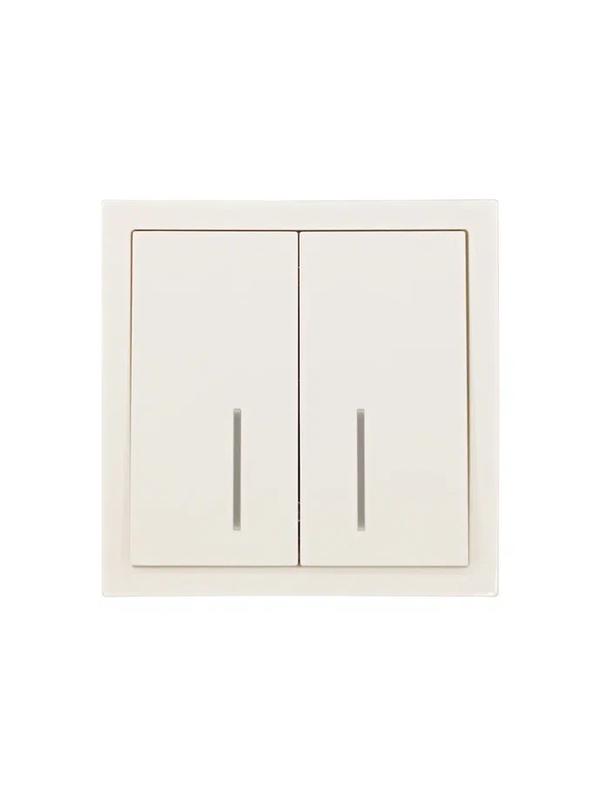 Выключатель 2-кл. с индик. СП ZIMA IP20 10А безвинт. зажим слон. кость LEZARD 704-9088-112QC