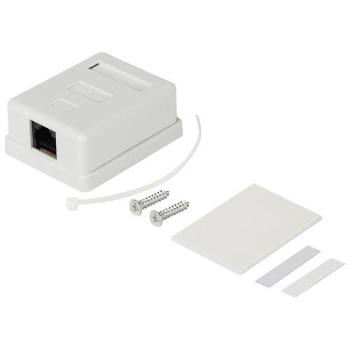 Розетка компьютерная 1 порт RJ45 кат.5E неэкранир. Эра Б0056901