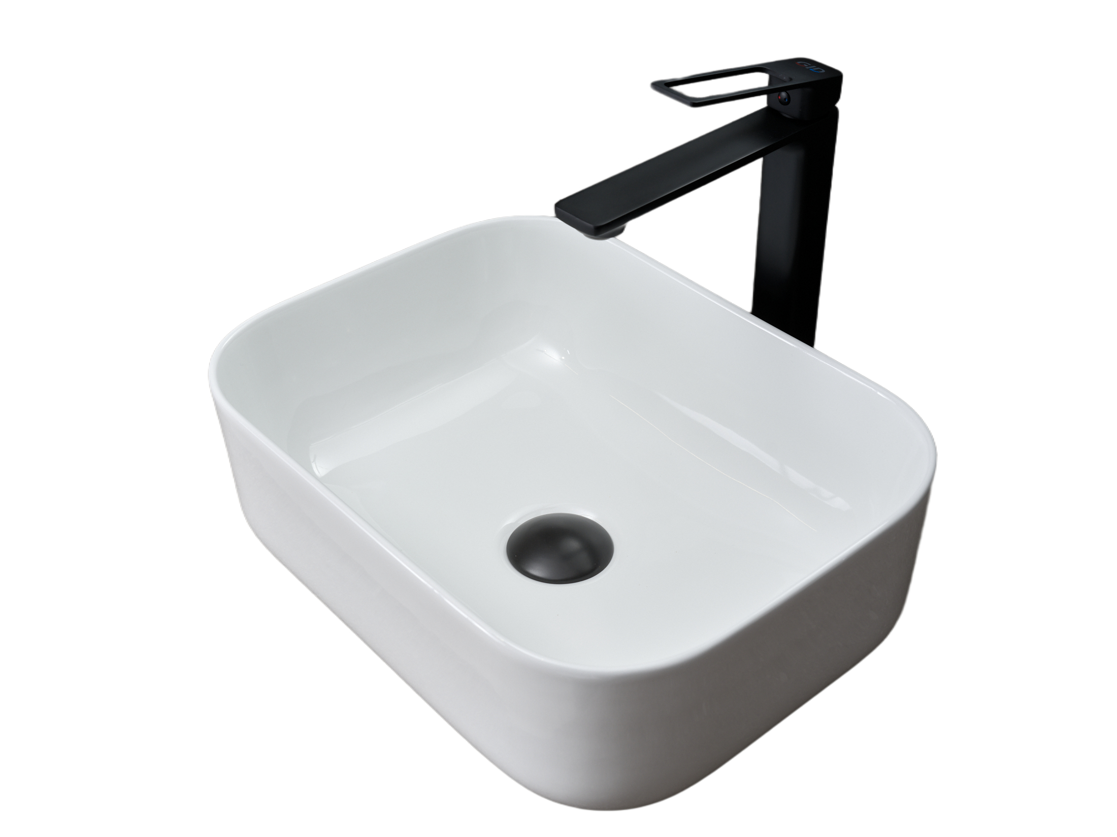 Раковина Gid N1335 51238 накладная белая 40x30x13