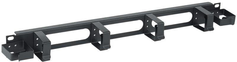 Органайзер кабельный 19 дюйм 1U 2 боковых горизонт. и 4 вертик. кольца черн. ITK CO05-1M6R