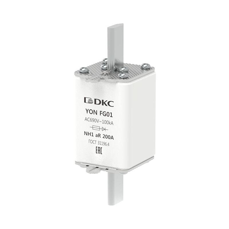 Предохранитель YON ножевого типа FG1 200А 690В хар-ка aR DKC 1FG01-0200-690V-AR