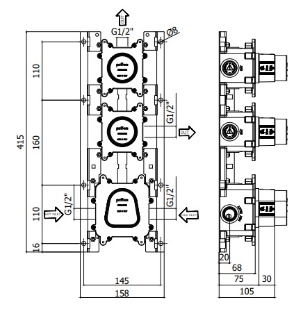 Paffoni MODULAR BOX MDBOX018 нейтральный