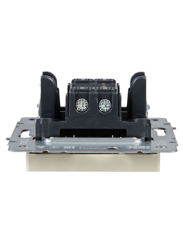 Выключатель проходной 1-кл. СП BRITE ВС10-1-6-БрКр 10А механизм беж. IEK BR-V12-0-10-K10