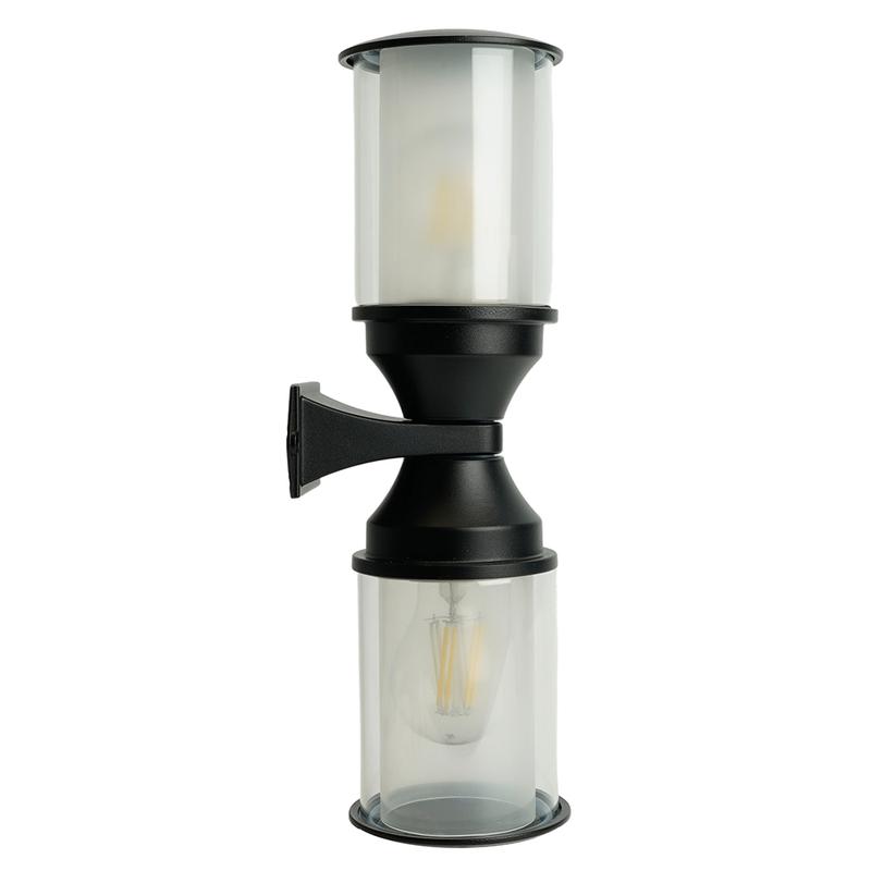 Светильник садово-парковый 220хH1402 черн. (на стену вверх/вниз) FERON 51737