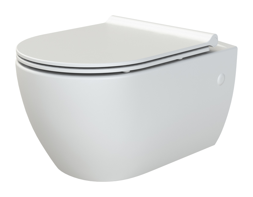 Bianca подвесной унитаз с биде белый глянец с крышкой