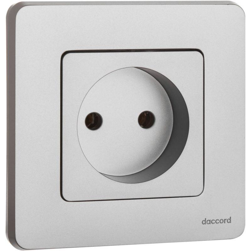 Розетка 1-м СП Inspiria 16А IP20 250В 2P механизм алюм. IEK 673712