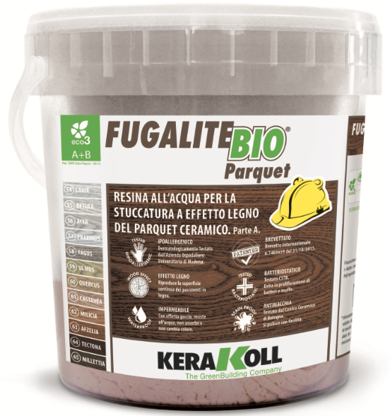 Эпоксидная затирка Kerakoll Fugalite BIO parquet 65 Millettia 3kg гипоаллергенная