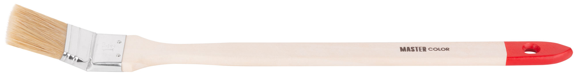 Кисть радиаторная, толщ. 12 мм, натур. щетина, нерж. обжим, дерев. ручка, ширина 40 мм