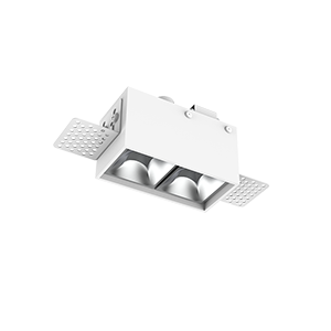 Светильник светодиодный DL-Box Reflect Multi 1x2 trimless 80х43х63 5Вт 4000К 55град. встраив. RAL9003 бел. муар VARTON V1-R0-00627-20L55-2000540