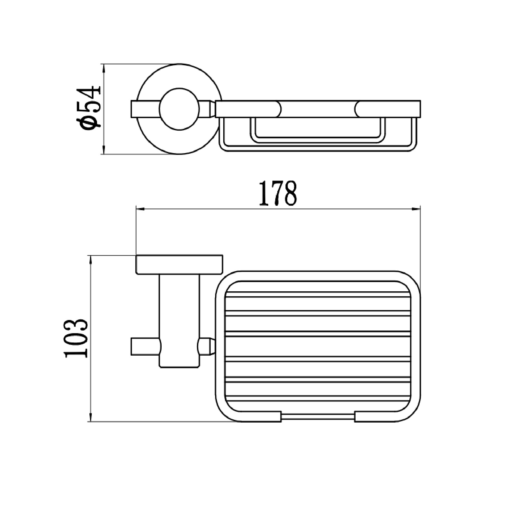 Мыльница Savol S-005632, сатин