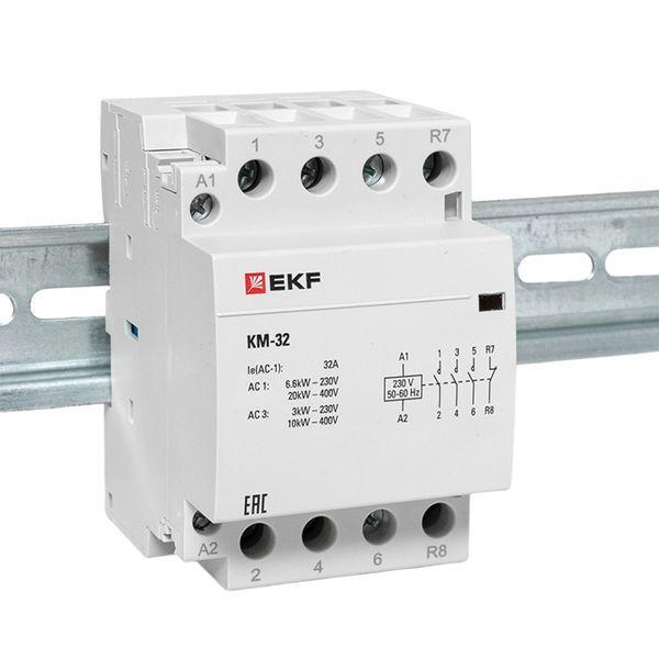 Контактор модульный КМ 32А 3NО+NC (3 мод.) EKF km-3-32-31