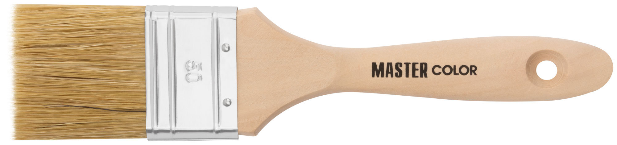 Кисть флейцевая, толщ. 18 мм, 50% ПБT/50% светлая натур. щетина, нерж. обжим, ширина 50 мм