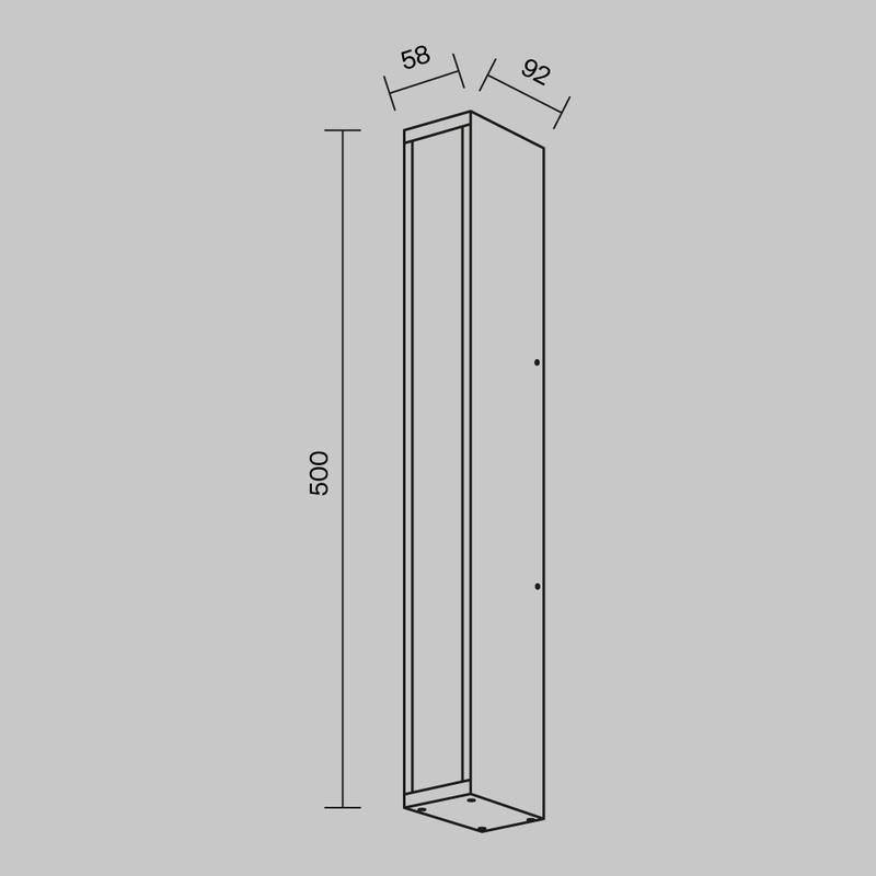 Светильник Corte 20Вт 3000К IP65 бра настен. Maytoni O571WL-L20B3K