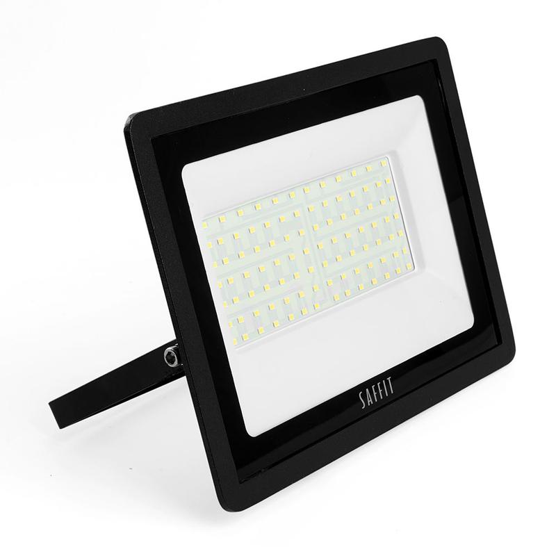Прожектор светодиодный 2835SMD 100Вт 6400К AC230В/50Гц IP65 черн. в компактном корпусе SFL90-100 SAFFIT 55068