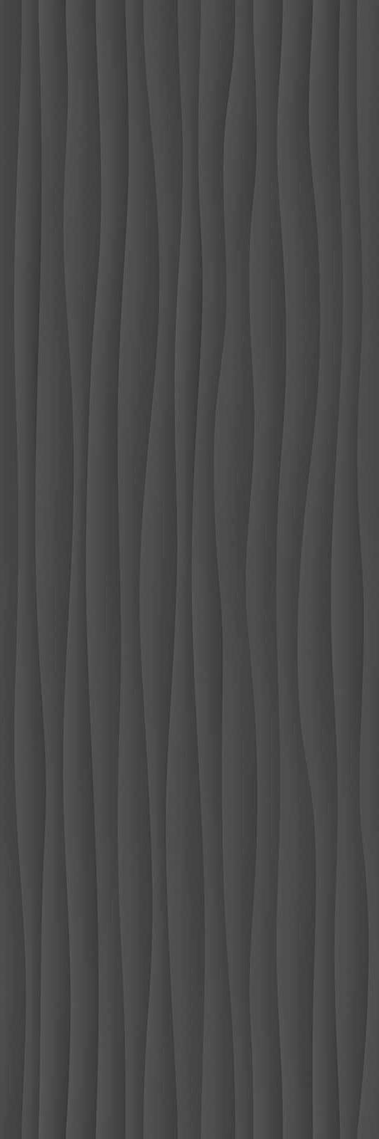 Плитка Eclettica Anthracite Struttura Wave 3D 40x120