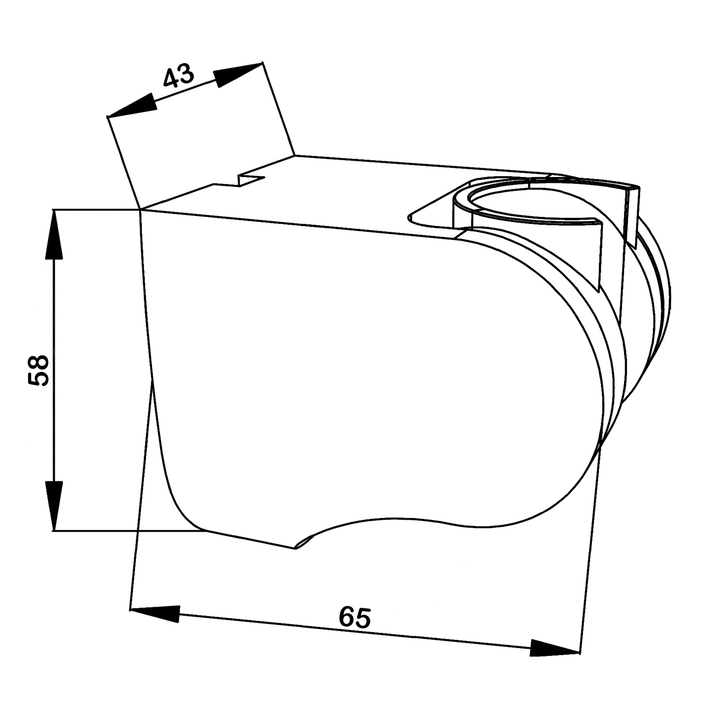 Многопозиционный настенный держатель для душевой лейки 5100B