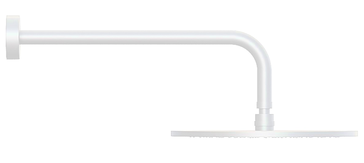 Верхний душ d.300 MASTER KING 8 мм, антикальц., цвет белый матовый