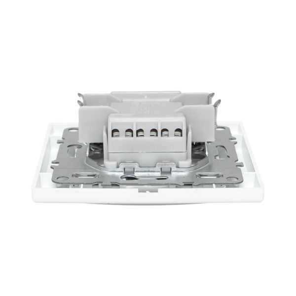 Выключатель 2-кл. СП Минск 10А IP20 бел. Basic EKF ERV10-023-10