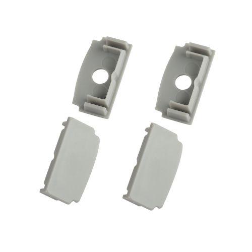 Набор заглушек 6114-3 для профиля 6114 2шт глухие 2шт с отверстием Эра Б0062815