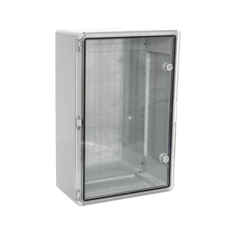 Корпус пластиковый с монтажной панелью ЩМП IP65 прозр. дверь 600х400х200 Промрукав PR08.26495
