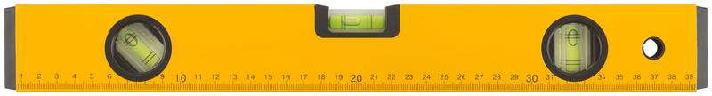 Уровень "Магнит" 3 глазка магниты шкала профи 400мм корпус усиленный желт. FIT 18244