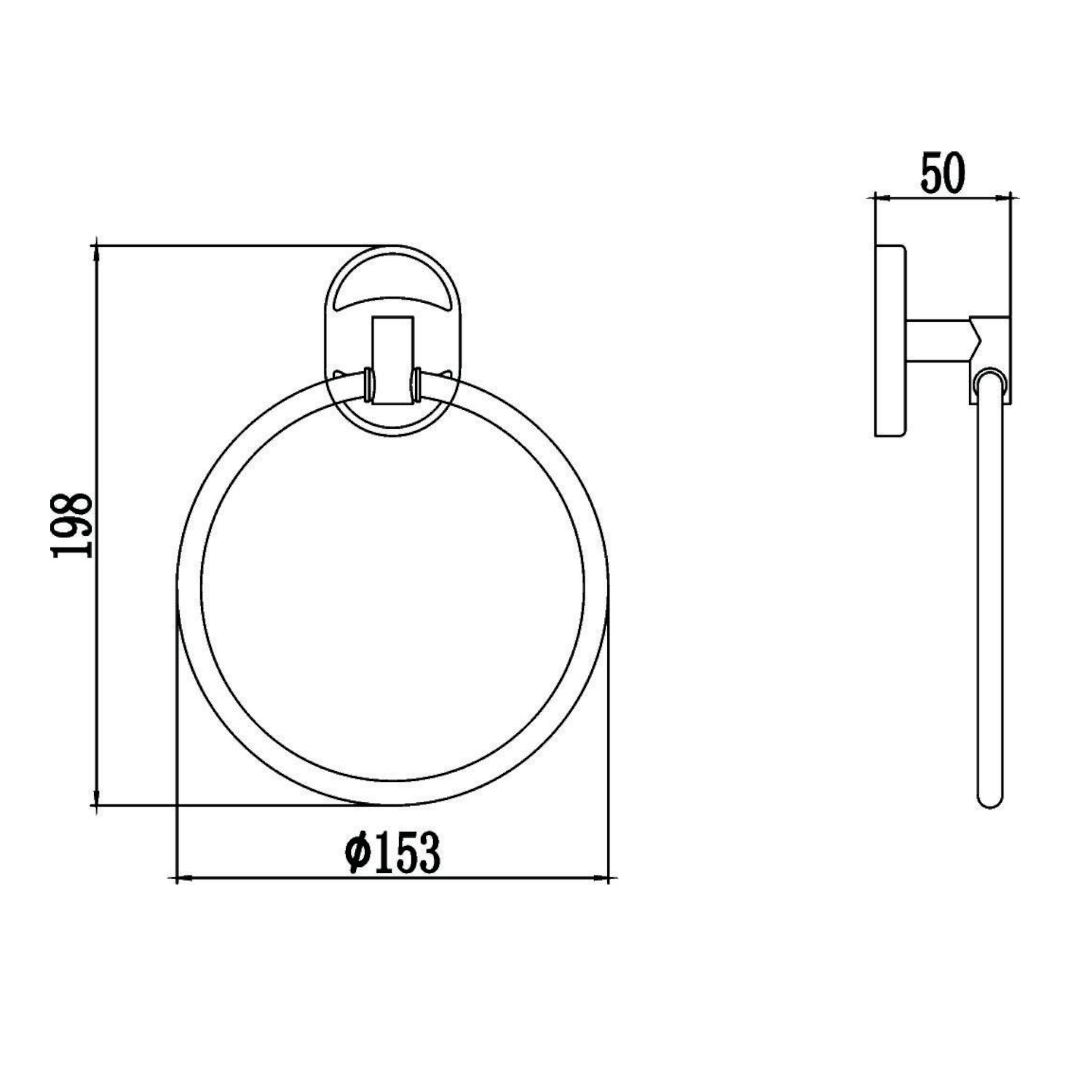 Полотенцедержатель Savol S-007060, хром