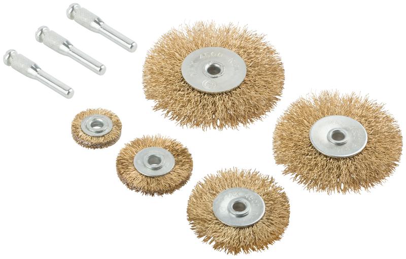 Корщетки со штифтом (колеса 25/38/50/63/75мм) (уп.5шт) MOS 38570М