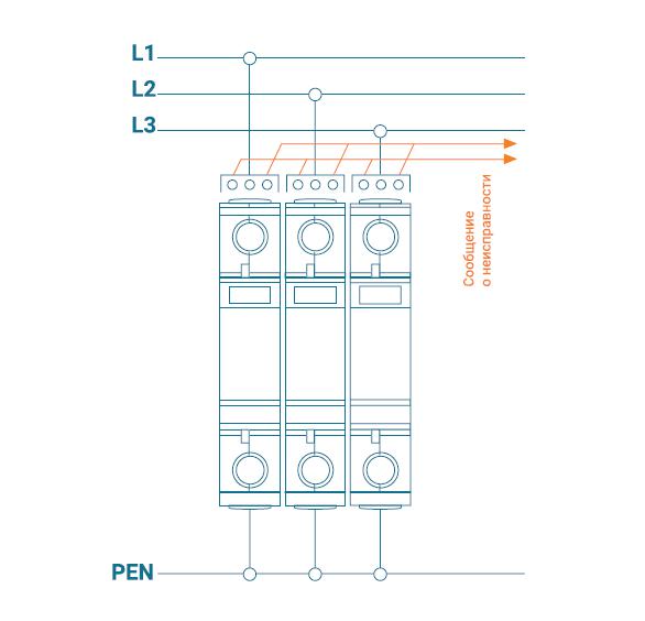 Устройство защиты от импульсных перенапряжений РИФ-Э-I+II+III 275/12.5 с (1) Стример 111116
