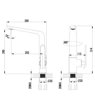 Смеситель для кухонной мойки Lemark Melange (LM4905CW)